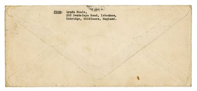 Lot 194 - John Lennon 1968 Handwritten & Signed Birthday Card In Mailing Envelope Lizzie Bravo Collection (UK)