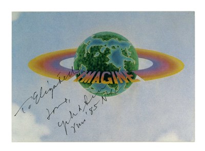 Lot 197 - Yoko Ono Two 1980s Signed Promotional Cards Lizzie Bravo Collection (USA)