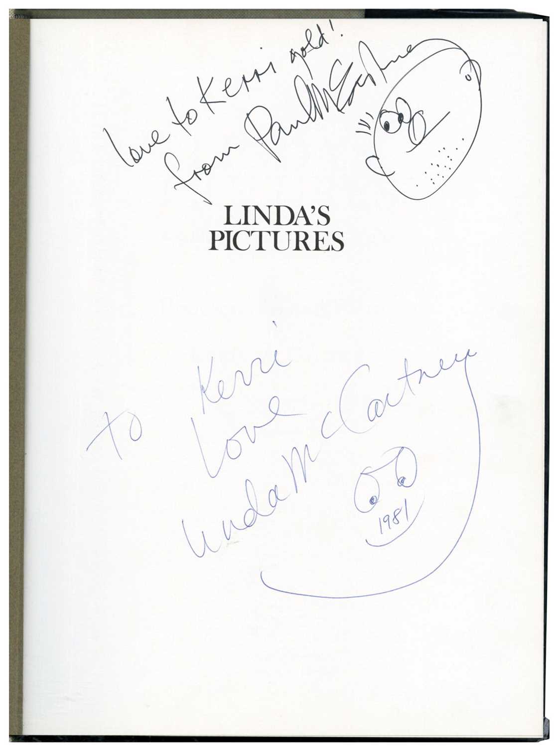 Lot 204 - Paul and Linda McCartney Signed Linda’s Pictures Book (USA)