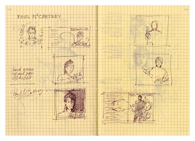 Lot 215 - Paul McCartney All The Best Album Cover Design Notebook (UK)