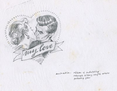 Lot 219 - Paul McCartney My Love Original Hand Drawn Artwork (UK)