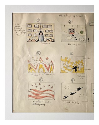 Lot 246 - Paul McCartney November 1966 Hand Drawn Stage Designs For The Four Tops London Performance (UK)