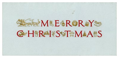 Lot 258 - Olivia Harrison Handwritten Christmas Card (UK)