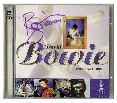 Lot 55 - David Bowie 2001 Signed liveandwell.com CD Booklet (UK)