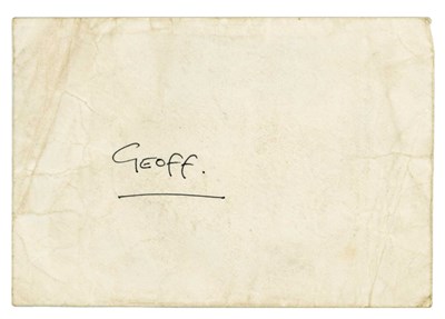 Lot 267 - George Harrison 1991 Handwritten Letter To Retiring Friar Park Gardener (UK)