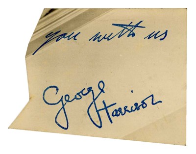 Lot 270 - George Harrison’s Mother Louise Harrison Signature 1967 Lizzie Bravo Collection (UK)