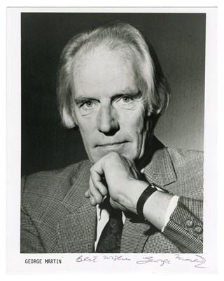 Lot 329 - George Martin Signed Black And White Promotional Photograph (UK)