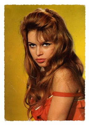 Lot 198 - John Lennon Autographed Brigitte Bardot Postcard 1964/1965 (France)