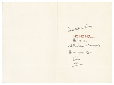 Lot 74 - Elton John Signed Christmas Card (UK)