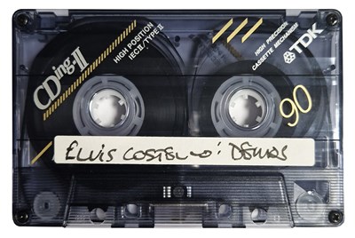 Lot 78 - Elvis Costello Signed Letter & Cassette Set To Geoff Emerick (UK)