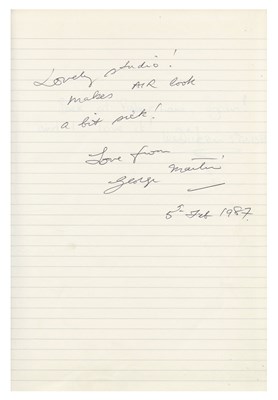 Lot 81 - Eric Clapton, George Martin & Others 1987 – 1993 Signed Genesis Fisher Lane Farm Studios Guest Book (UK)