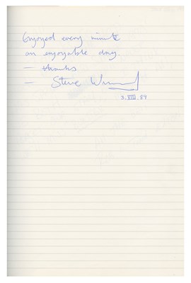 Lot 81 - Eric Clapton, George Martin & Others 1987 – 1993 Signed Genesis Fisher Lane Farm Studios Guest Book (UK)